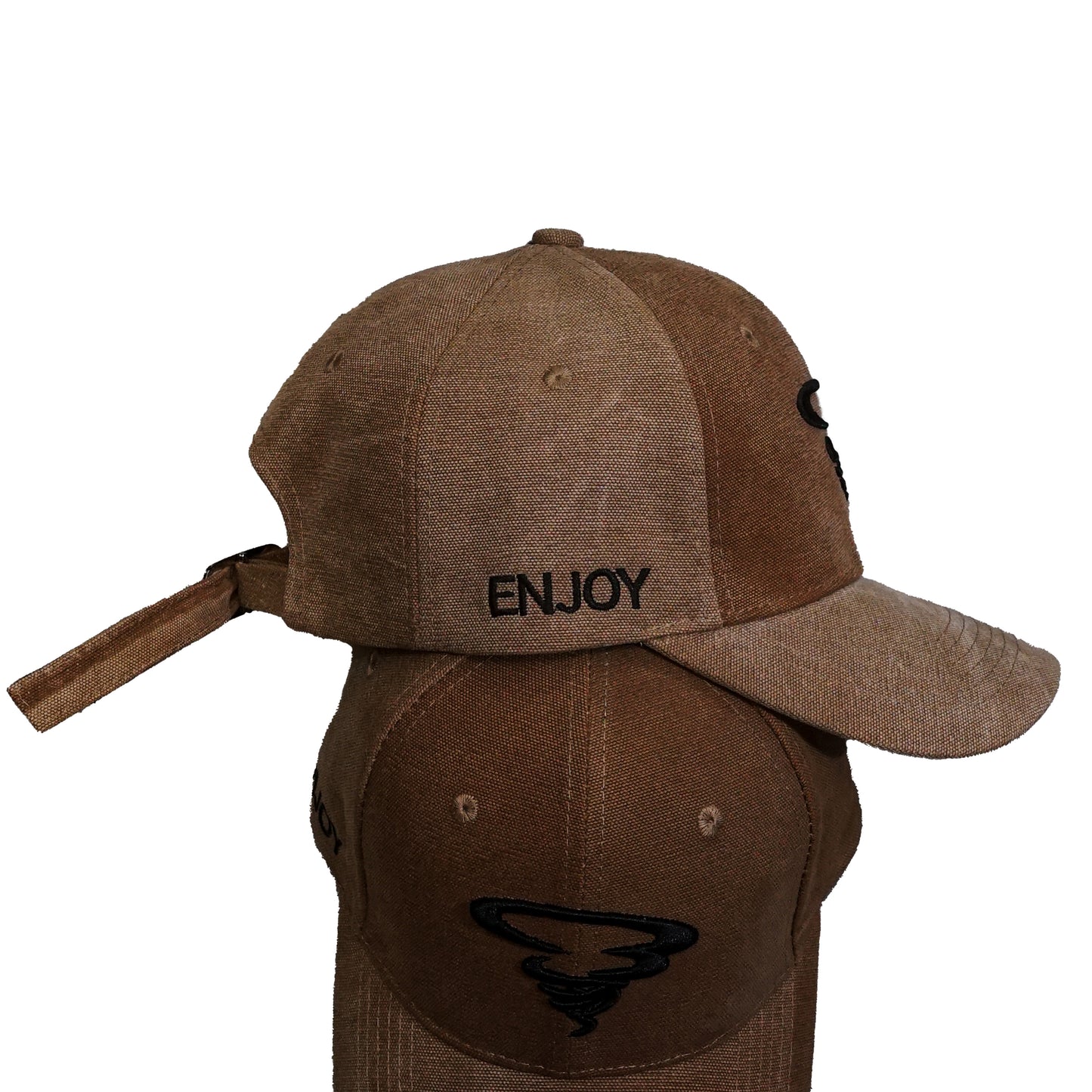 "ENJOY" CAP / BROWN