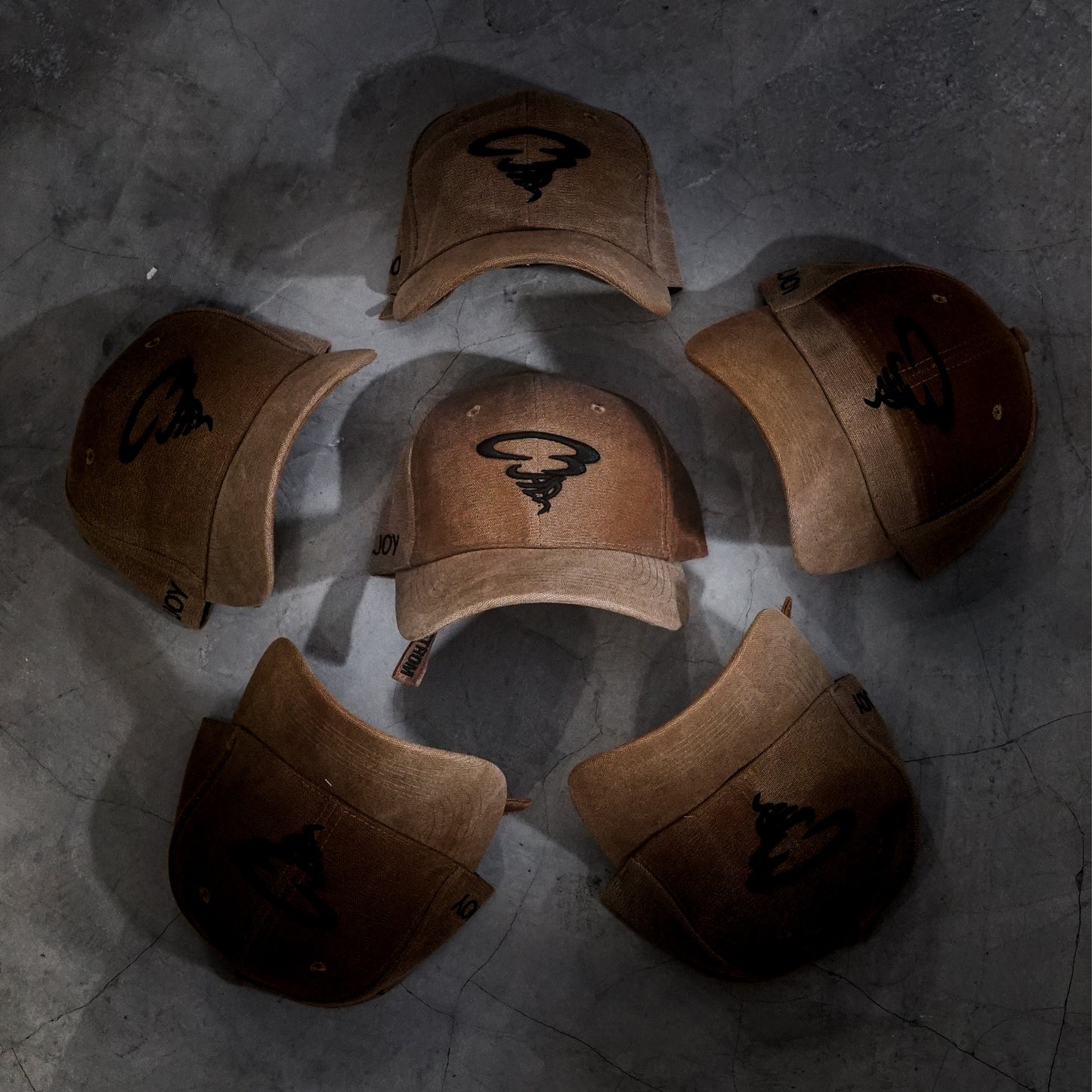 "ENJOY" CAP / BROWN