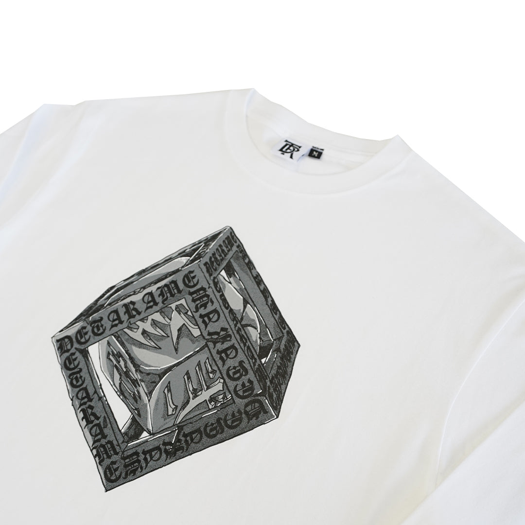dice tee L/S / white