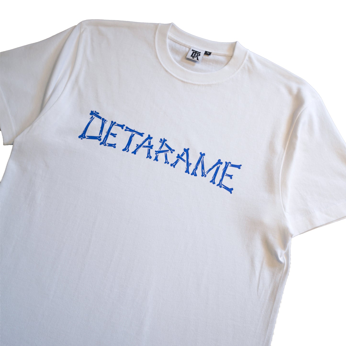 DETARAME BONE LOGO Tee / WHT x BLUE