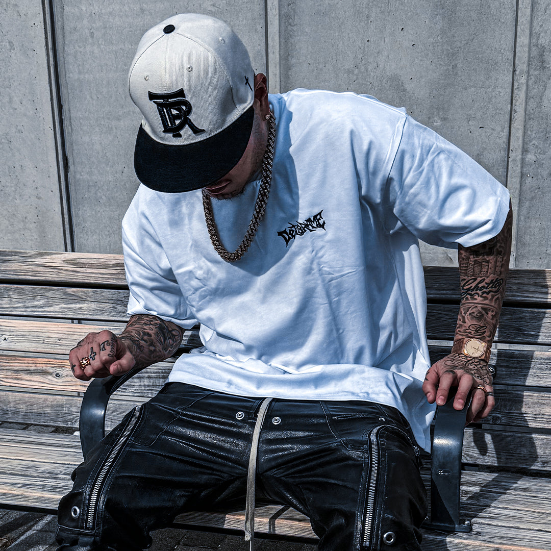 DETARAME logo tee s/s / WHITE