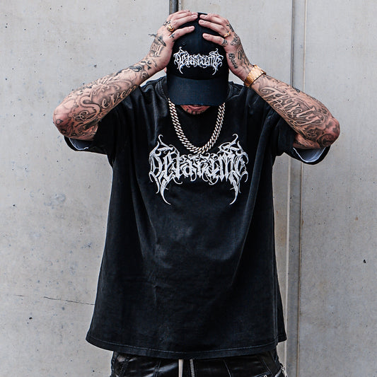 DETARAME METAL LOGO Tee 2nd collection / BLACK / LIMITED EDITION