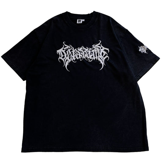 DETARAME METAL LOGO Tee 25 / BLACK / LIMITED EDITION / embroidery