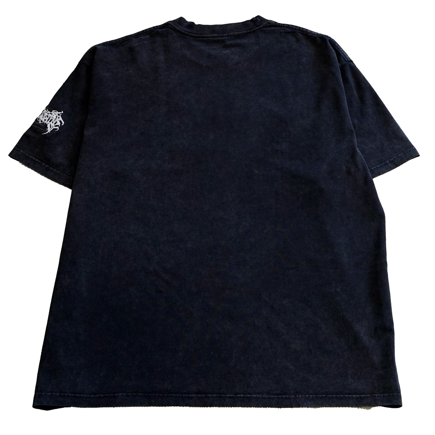 DETARAME METAL LOGO Tee 25 / BLACK / LIMITED EDITION / embroidery