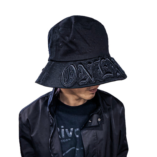 3DLOGO BUCKET HAT（BLACK×BLACK）