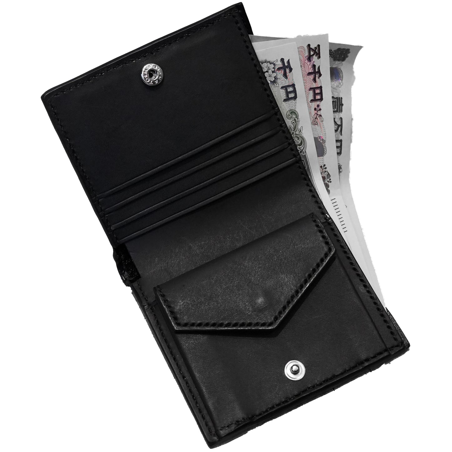 Crocodile bifold wallet / atelier Charls
