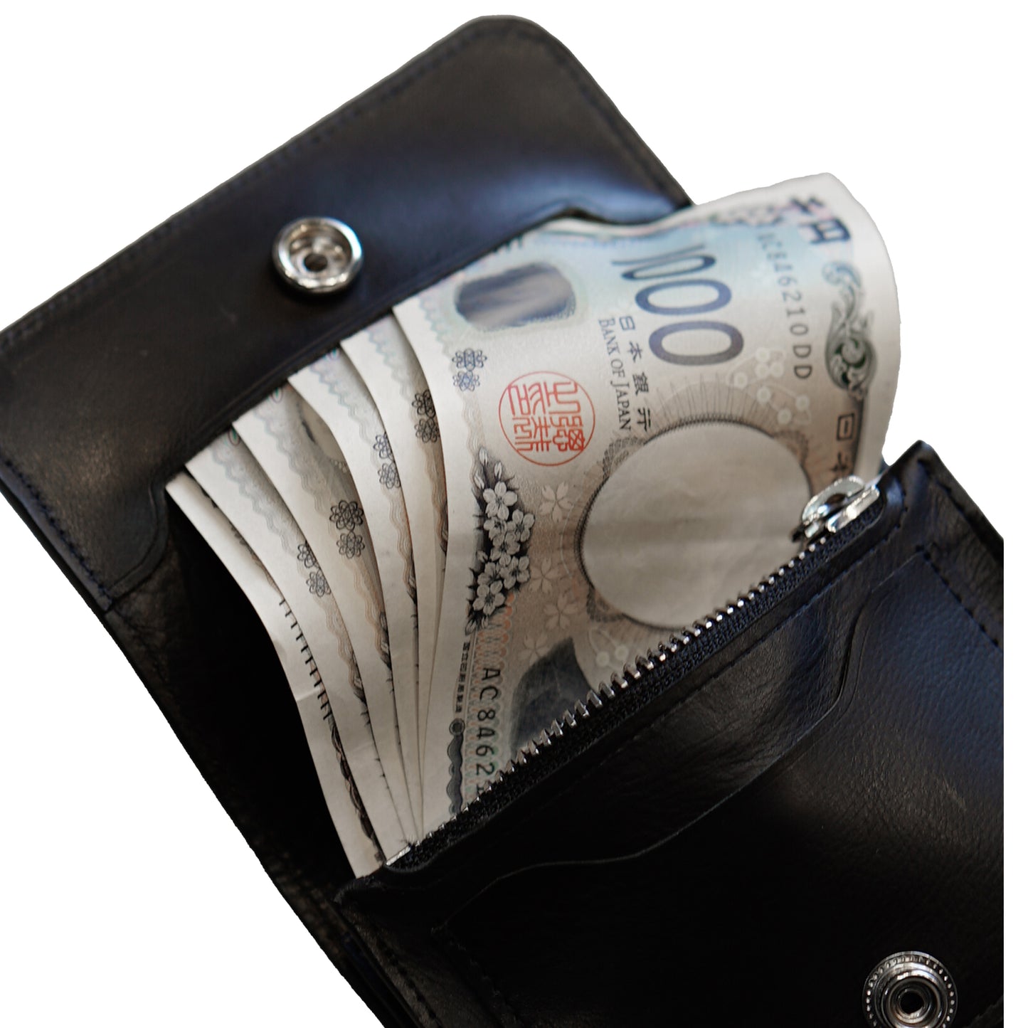 half wallet / calf leather
