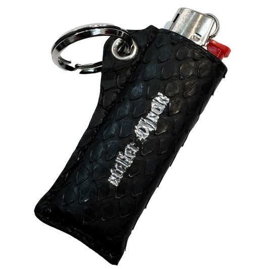 Lighter Sleeve PYTHON Cow leather / Made in JAPAN