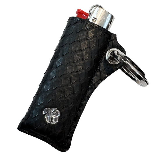 Lighter Sleeve PYTHON Cow leather / Made in JAPAN