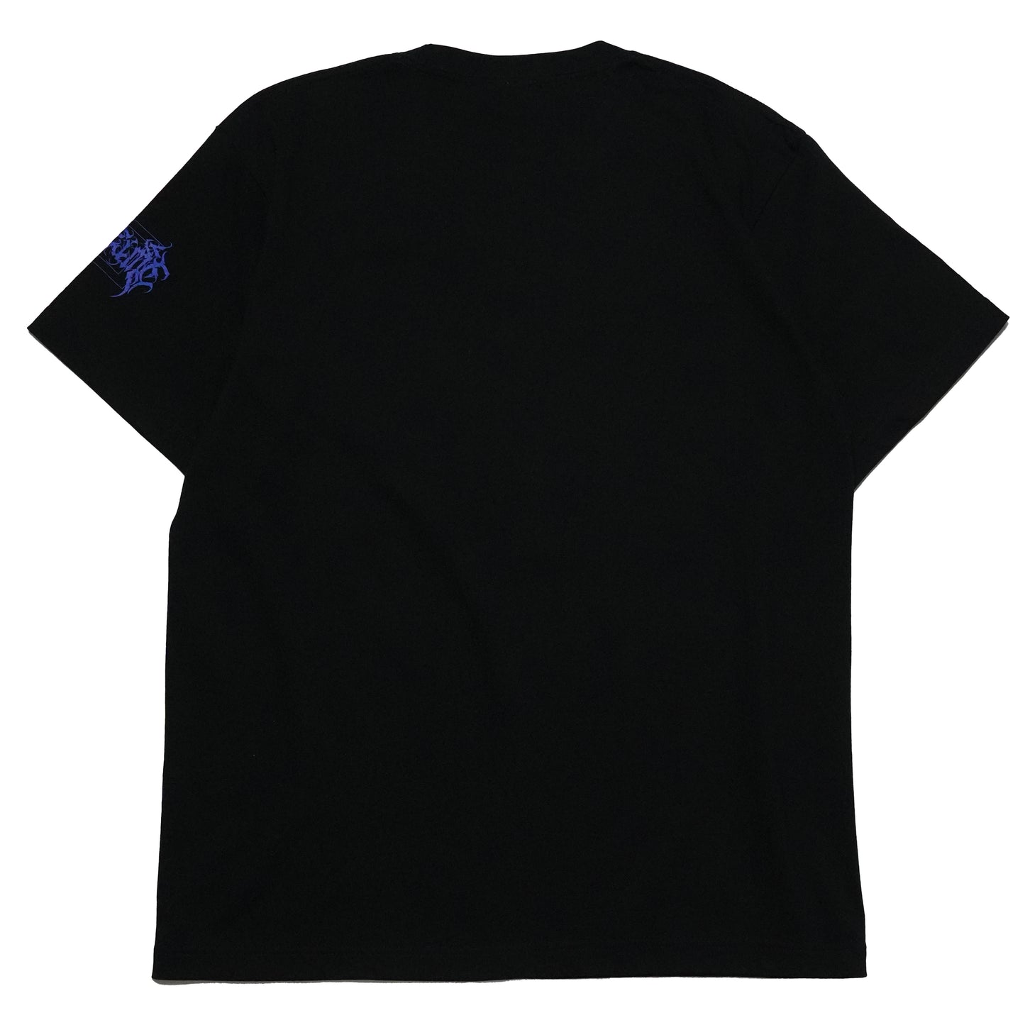 DETARAME METAL LOGO Tee / BLACK x BLUE / Silkscreen