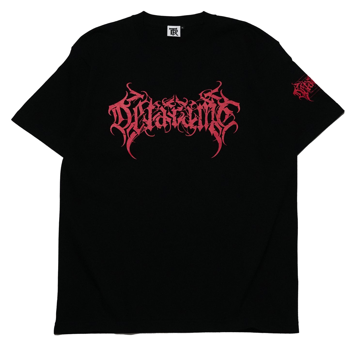 DETARAME METAL LOGO Tee / BLACK x RED / Silkscreen