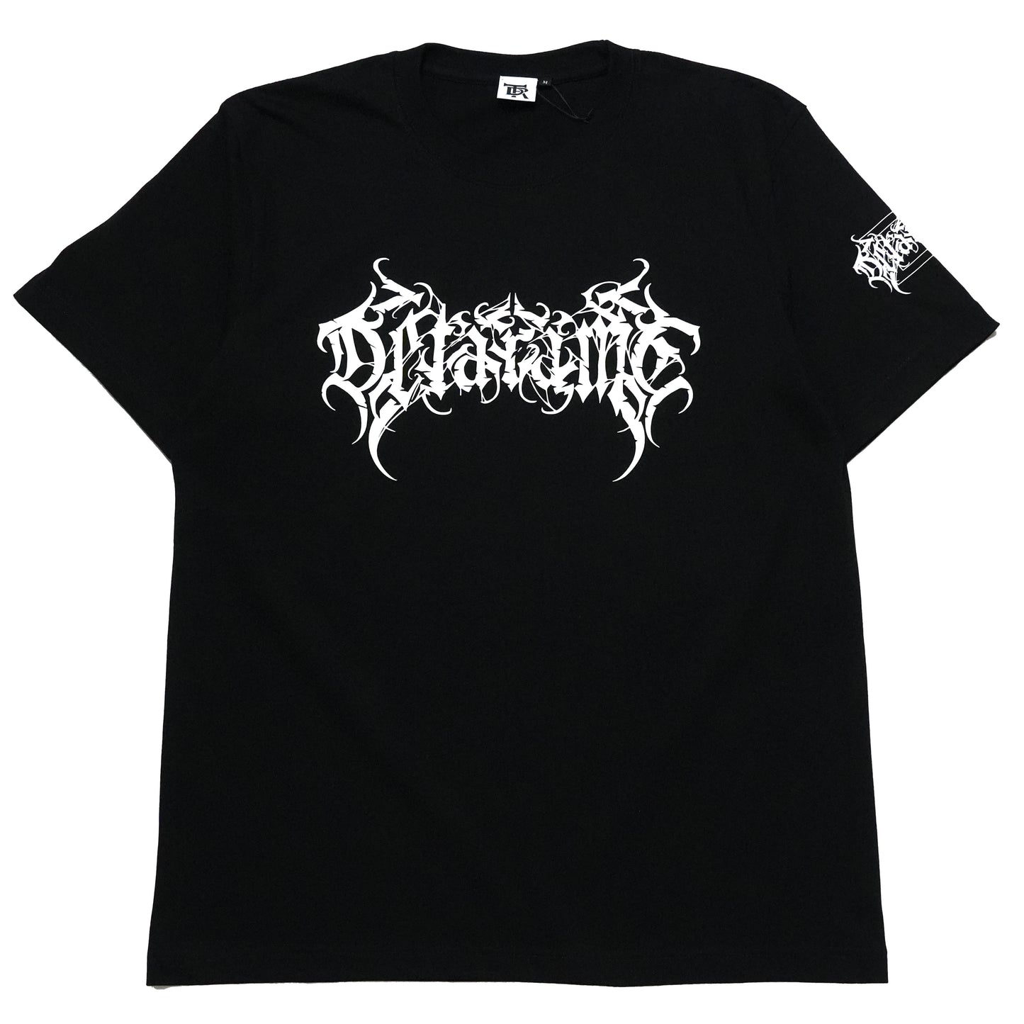 DETARAME METAL LOGO Tee / BLACK x WHITE / Silkscreen