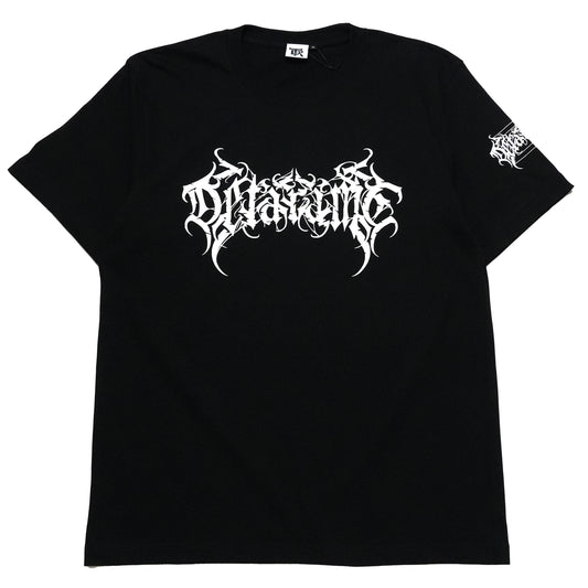 DETARAME METAL LOGO Tee / BLACK x WHITE / Silkscreen