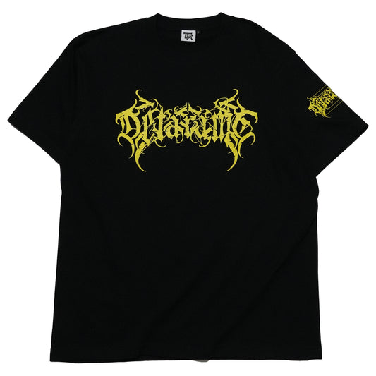 DETARAME METAL LOGO Tee / BLACK x YEL / Silkscreen