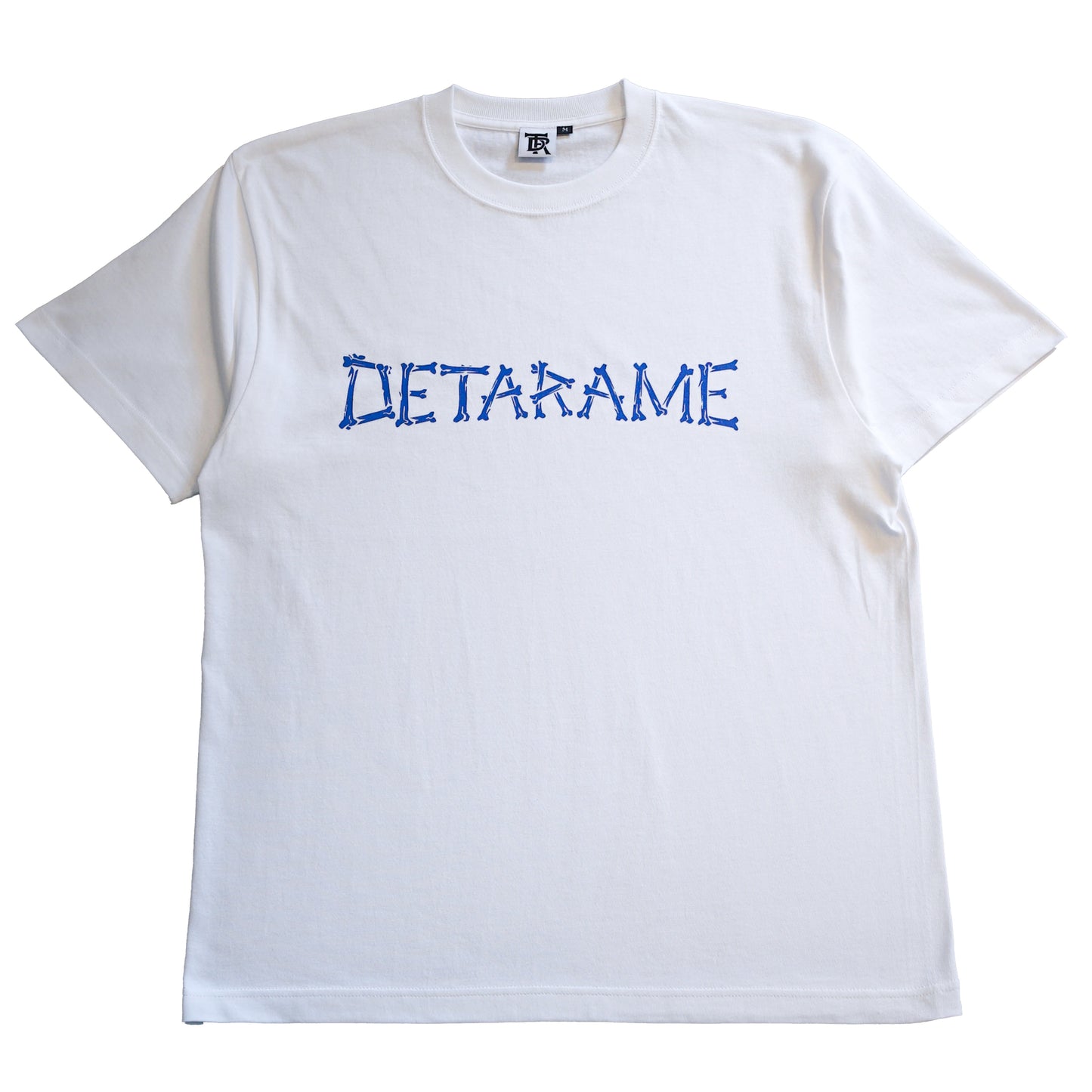 DETARAME BONE LOGO Tee / WHT x BLUE