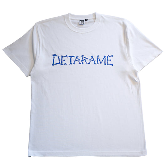 DETARAME BONE LOGO Tee / WHT x BLUE