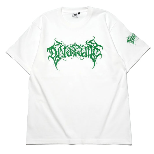 DETARAME METAL LOGO Tee / WHT x GRN / Silkscreen