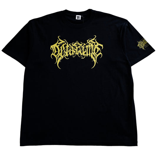 DETARAME METAL LOGO Tee / LIMITED EDITION / BLACK x YELLOW