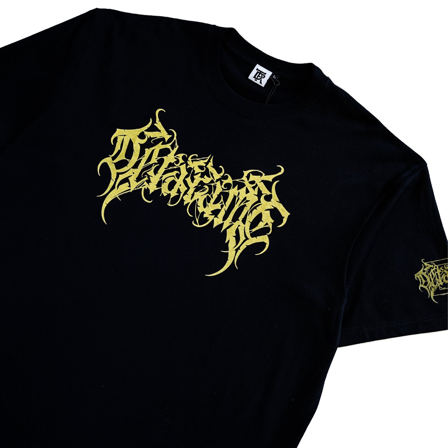 DETARAME METAL LOGO Tee / LIMITED EDITION / BLACK x YELLOW