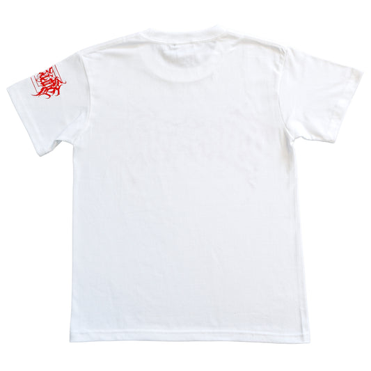 DETARAME METAL LOGO Tee / LIMITED EDITION / WHITE x RED