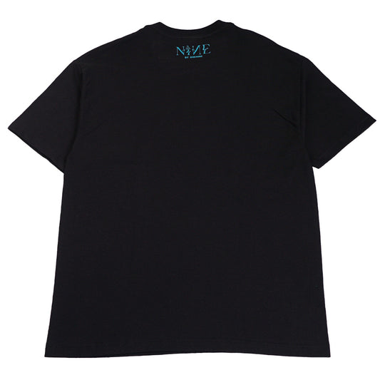 Basic tee BLK x turquoise / NINE