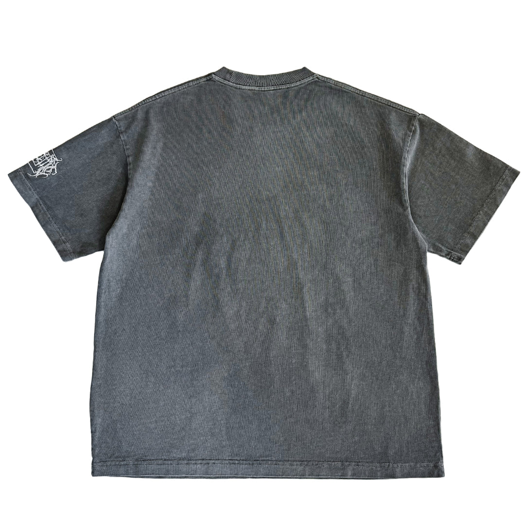 DETARAME METAL LOGO Tee 2nd collection / GRAY / LIMITED EDITION