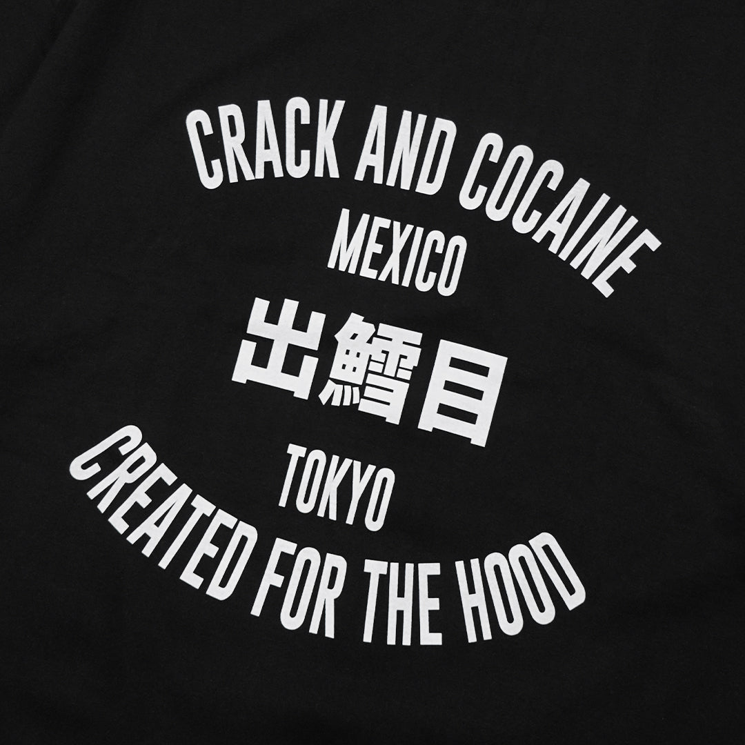 CREATED FOR THE HOOD Pack Tee / BLACK & WHITE