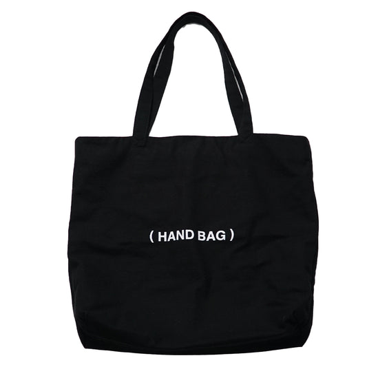 "CRACK" HAND BAG / BLACK